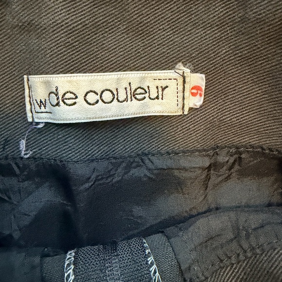 De Couleur Black High Waisted Belted Pencil Skirt Size 6 - Picture 4 of 6